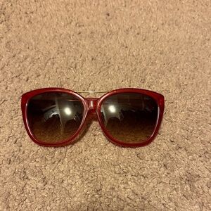 y2k vintage red coach sunglasses